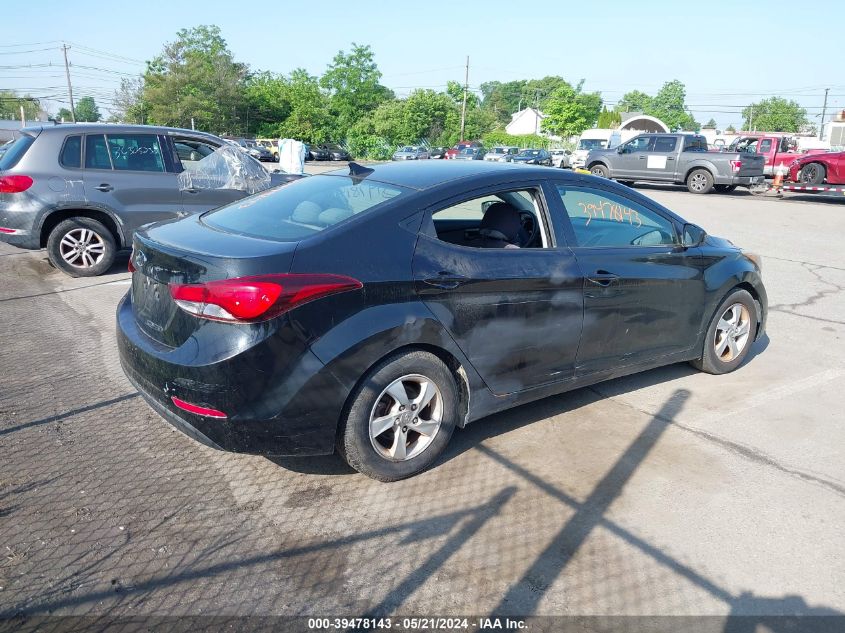 2015 Hyundai Elantra Se/Sport/Limited VIN: 5NPDH4AE3FH596261 Lot: 39478143