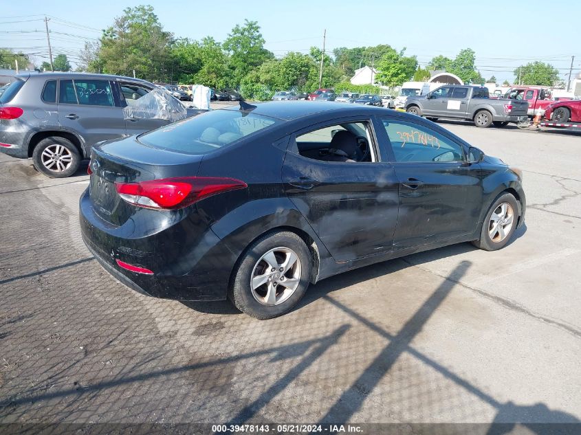 2015 Hyundai Elantra Se/Sport/Limited VIN: 5NPDH4AE3FH596261 Lot: 39478143