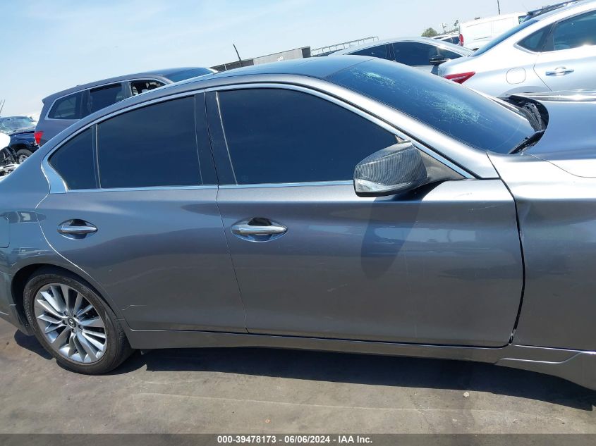 2018 Infiniti Q50 3.0T Luxe VIN: JN1EV7AR9JM439675 Lot: 39478173