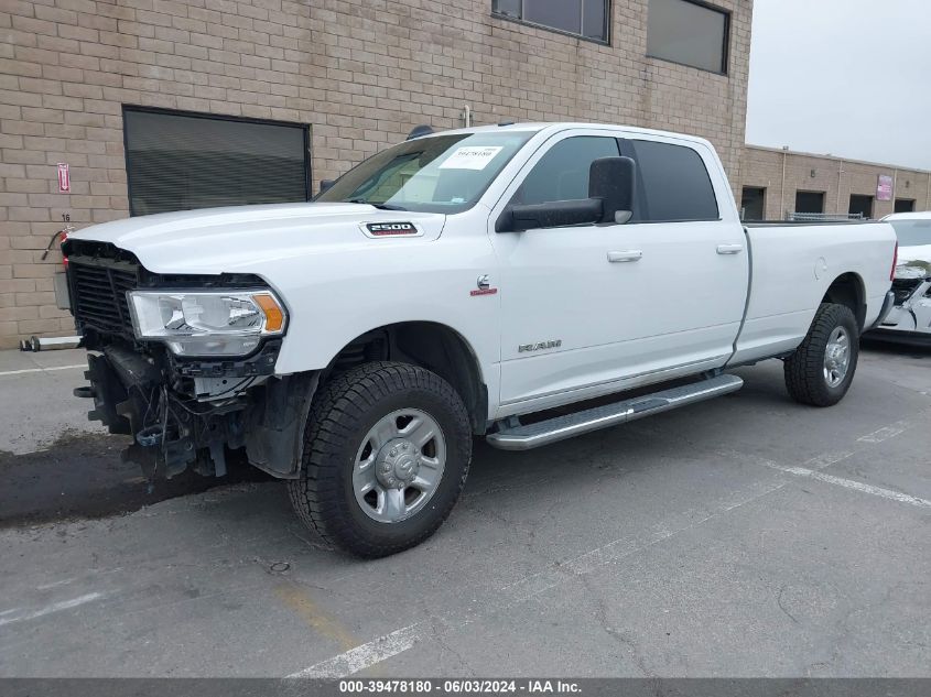 2021 Ram 2500 Big Horn 4X4 8' Box VIN: 3C6UR5JL2MG508539 Lot: 39478180