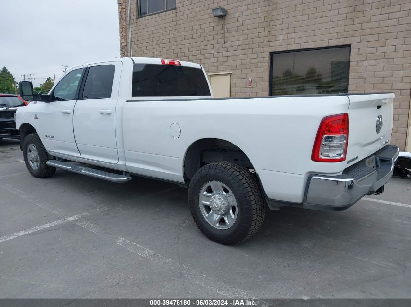 2021 Ram 2500 Big Horn 4X4 8' Box VIN: 3C6UR5JL2MG508539 Lot: 39478180