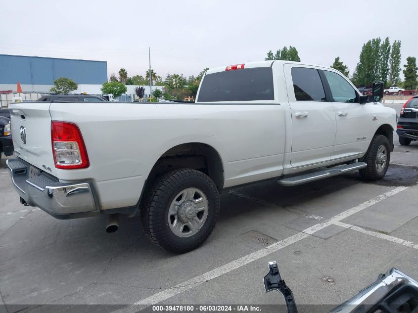 2021 Ram 2500 Big Horn 4X4 8' Box VIN: 3C6UR5JL2MG508539 Lot: 39478180