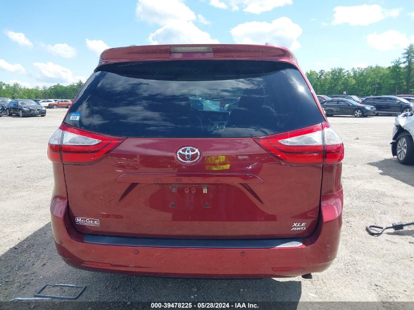 2016 Toyota Sienna Xle 7 Passenger VIN: 5TDDK3DC5GS141963 Lot: 39478225