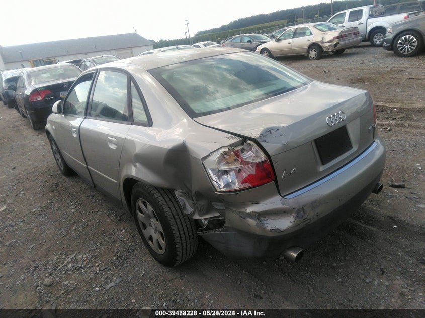 2003 Audi A4 1.8T VIN: WAULC68E03A385840 Lot: 39478226