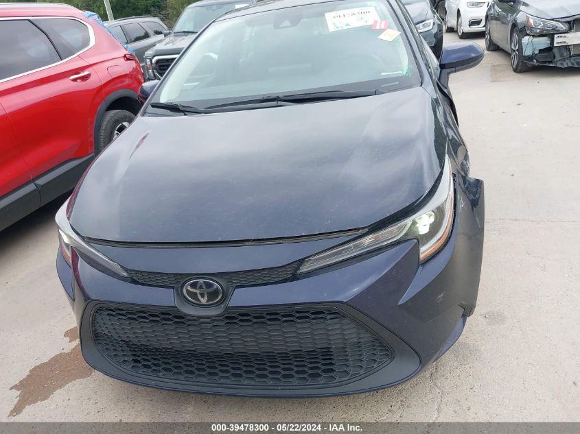 2022 Toyota Corolla Le VIN: 5YFEPMAE8NP298748 Lot: 39478300