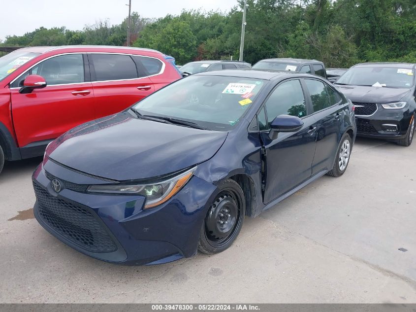 2022 Toyota Corolla Le VIN: 5YFEPMAE8NP298748 Lot: 39478300