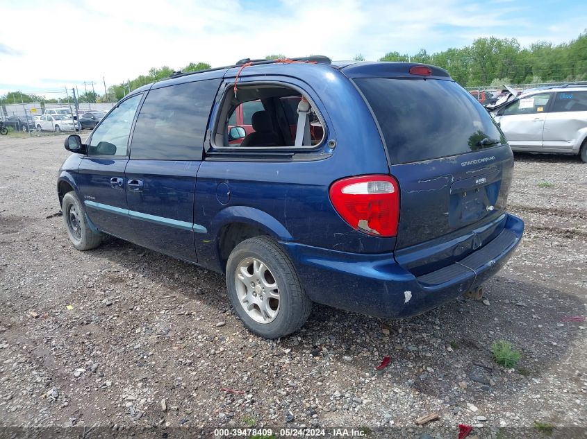 2001 Dodge Grand Caravan Ex VIN: 2B8GP74L11R322723 Lot: 39478409