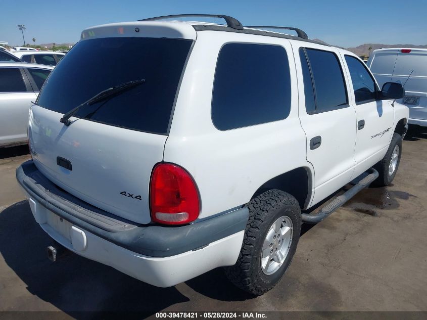 2001 Dodge Durango VIN: 1B4HS28N41F597349 Lot: 39478421