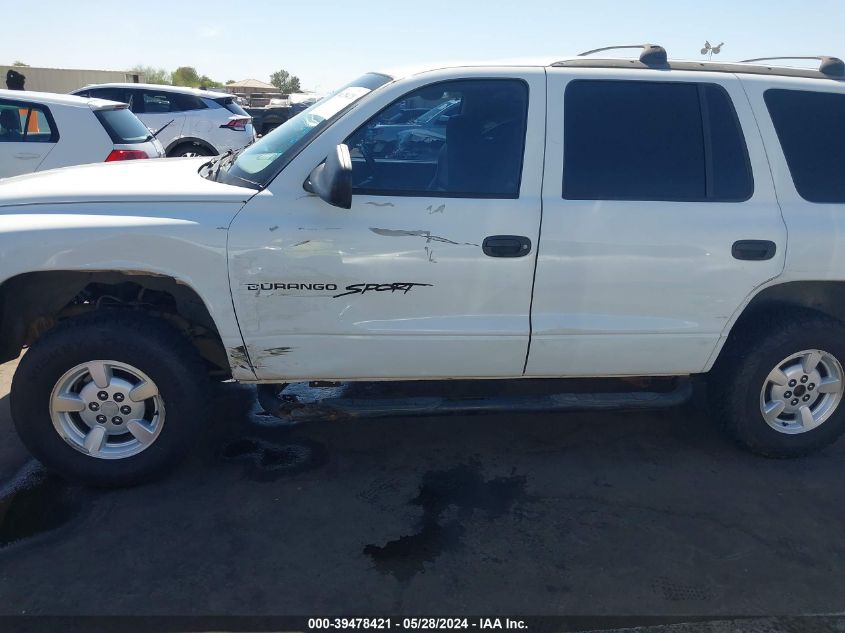 2001 Dodge Durango VIN: 1B4HS28N41F597349 Lot: 39478421