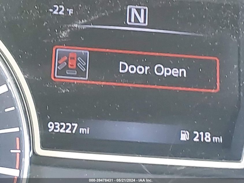 2017 Nissan Pathfinder Sv VIN: 5N1DR2MNXHC627612 Lot: 39478431