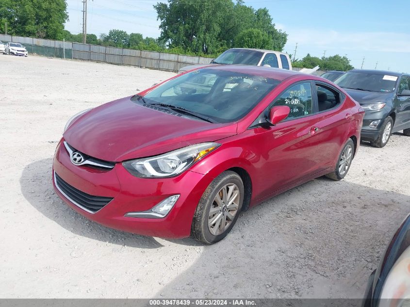 2014 Hyundai Elantra Se VIN: 5NPDH4AE1EH533805 Lot: 39478439