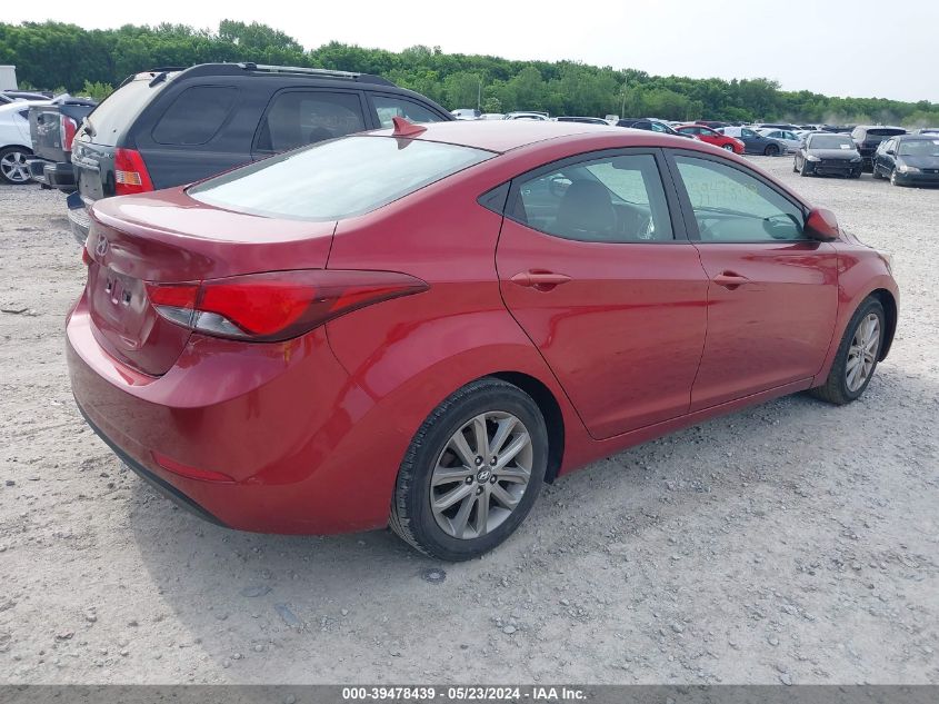 2014 Hyundai Elantra Se VIN: 5NPDH4AE1EH533805 Lot: 39478439