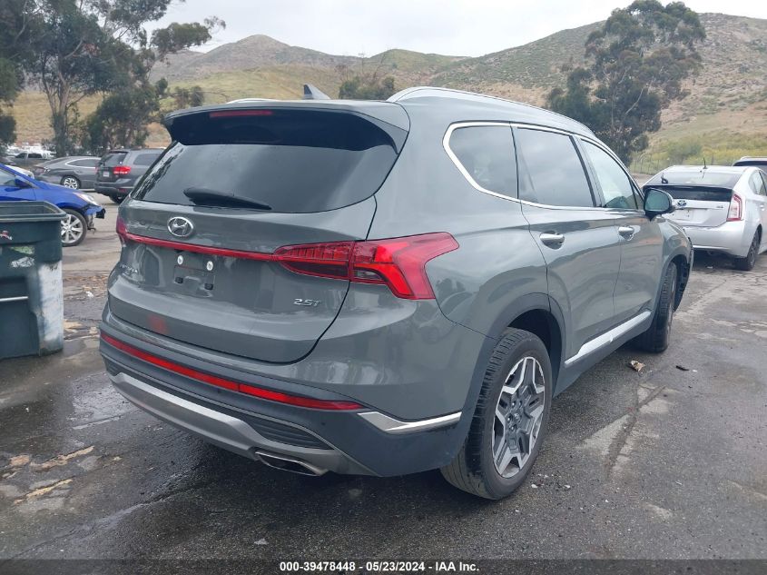 2022 Hyundai Santa Fe Limited VIN: 5NMS44ALXNH387452 Lot: 39478448