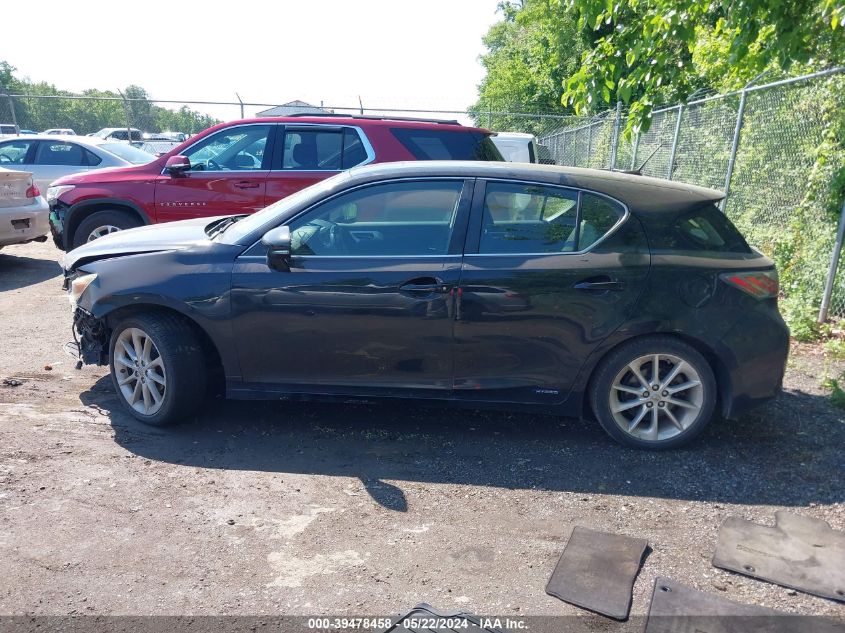 2012 Lexus Ct 200H Premium VIN: JTHKD5BHXC2111871 Lot: 39478458