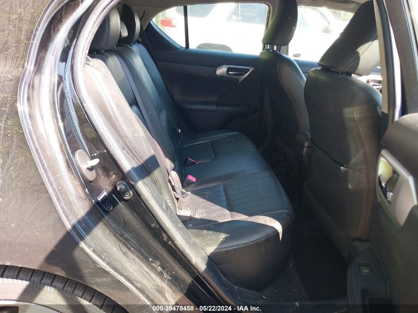 2012 Lexus Ct 200H Premium VIN: JTHKD5BHXC2111871 Lot: 39478458