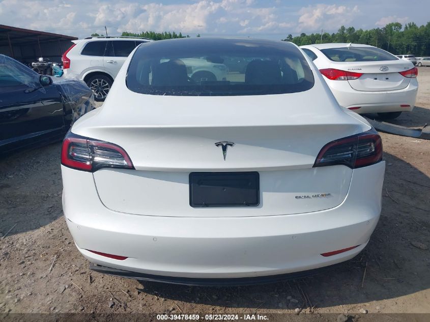 2022 Tesla Model 3 Long Range Dual Motor All-Wheel Drive VIN: 5YJ3E1EB3NF190965 Lot: 39478459