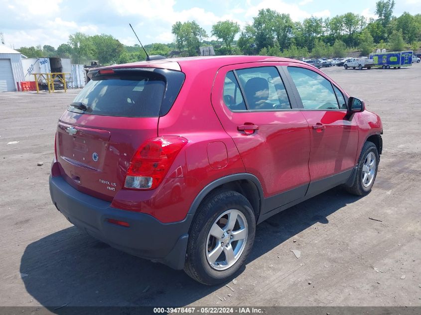 2015 Chevrolet Trax 1Ls VIN: KL7CJPSB8FB071748 Lot: 39478467