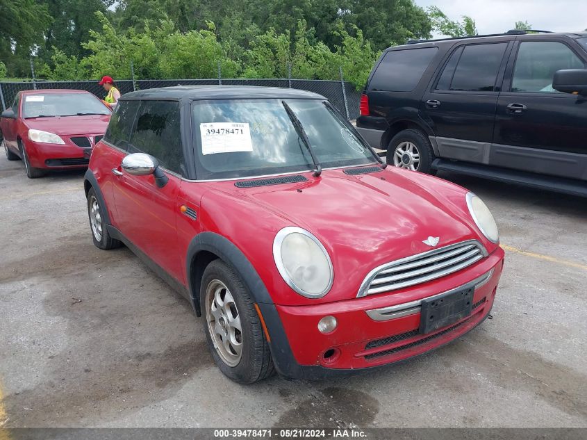 2005 Mini Cooper VIN: WMWRC33545TK61092 Lot: 39478471