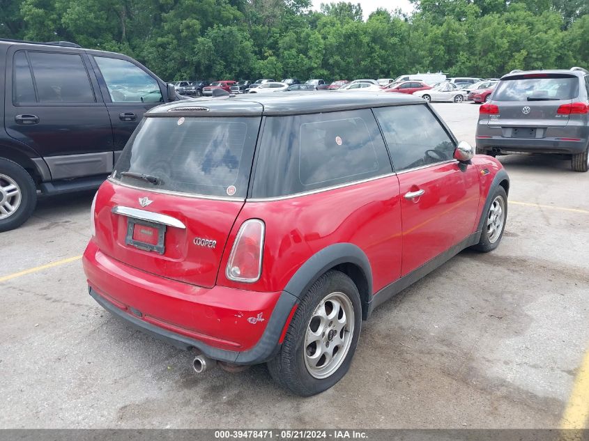 2005 Mini Cooper VIN: WMWRC33545TK61092 Lot: 39478471