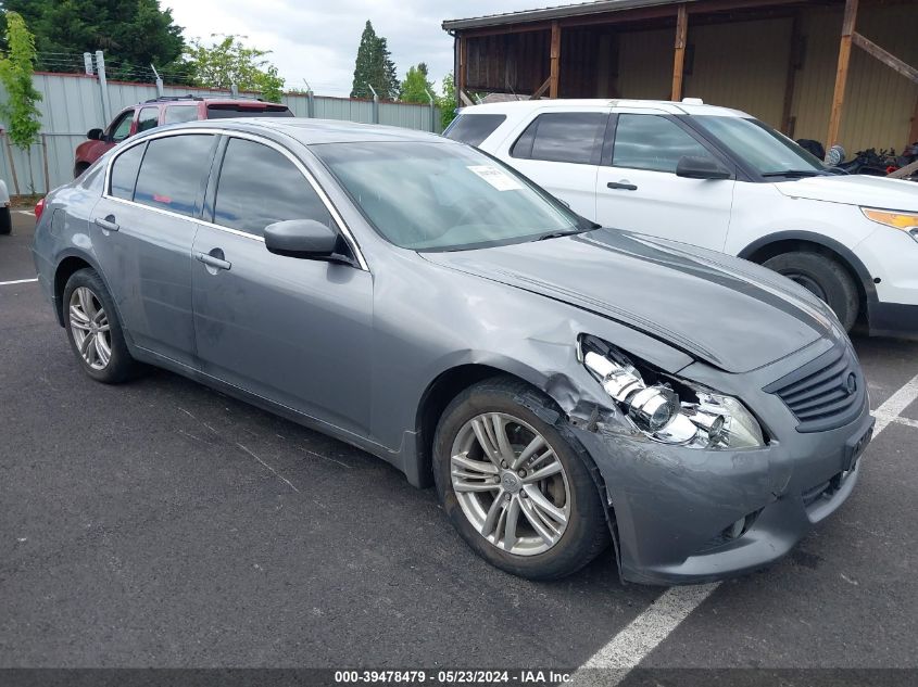 2011 Infiniti G37X VIN: JN1CV6AR9BM411202 Lot: 39478479