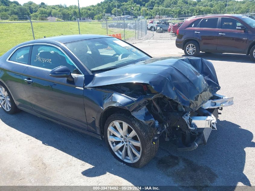 2018 Audi A5 Premium Plus VIN: WAUPNAF50JA018077 Lot: 39478492