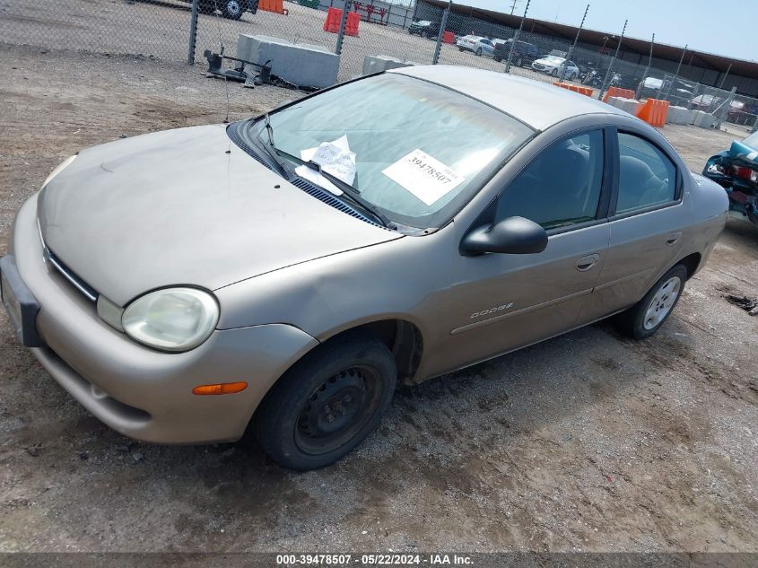 2001 Dodge Neon Se VIN: 1B3ES46C31D217837 Lot: 39478507