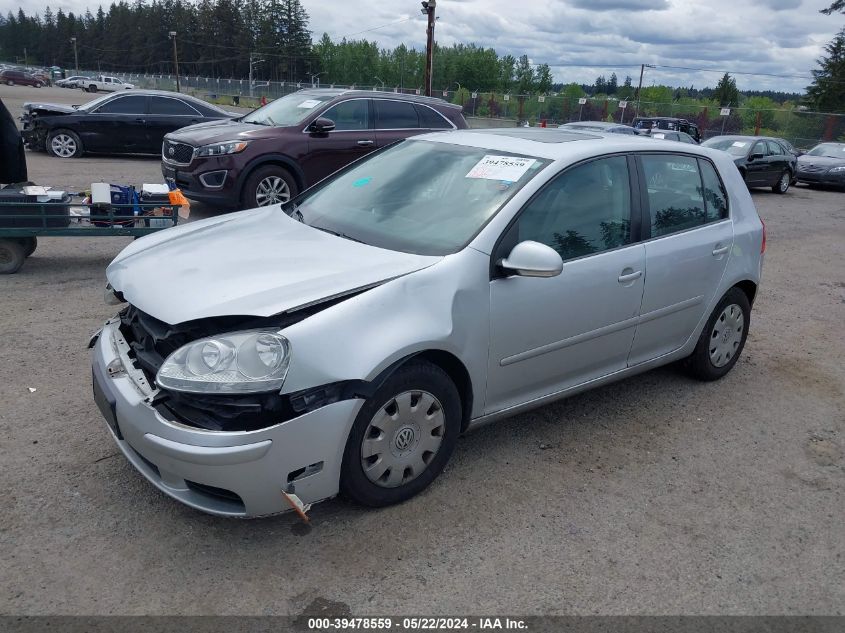 2007 Volkswagen Rabbit VIN: WVWCR71K77W080738 Lot: 39478559