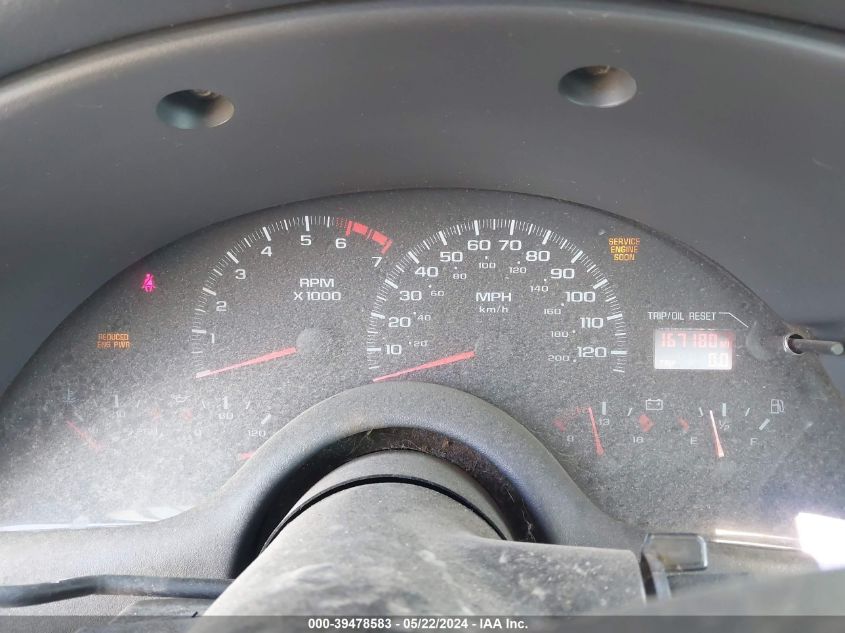 1999 Chevrolet Camaro VIN: 2G1FP22K8X2136443 Lot: 39478583