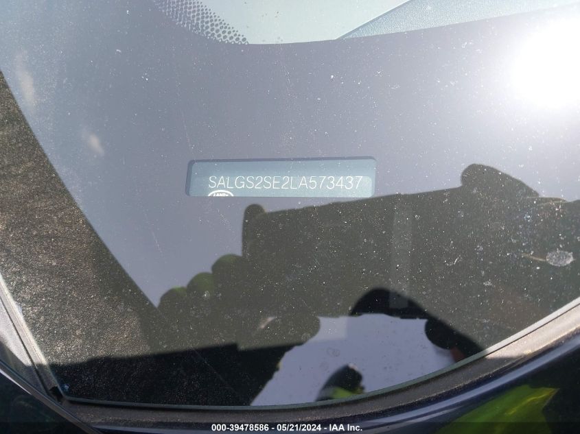 2020 Land Rover Range Rover P525 Hse VIN: SALGS2SE2LA573437 Lot: 39478586