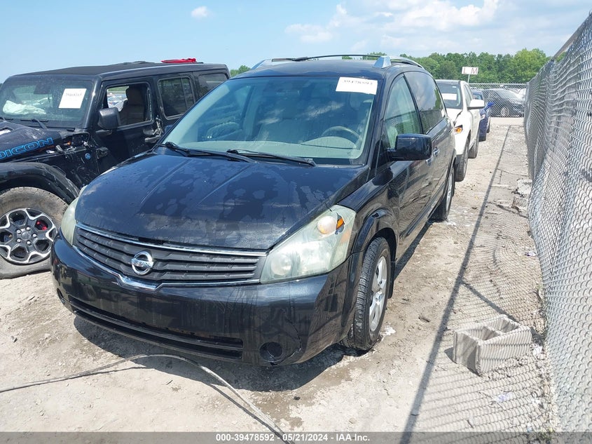 2007 Nissan Quest 3.5 S VIN: 5N1BV28U87N122630 Lot: 39478592