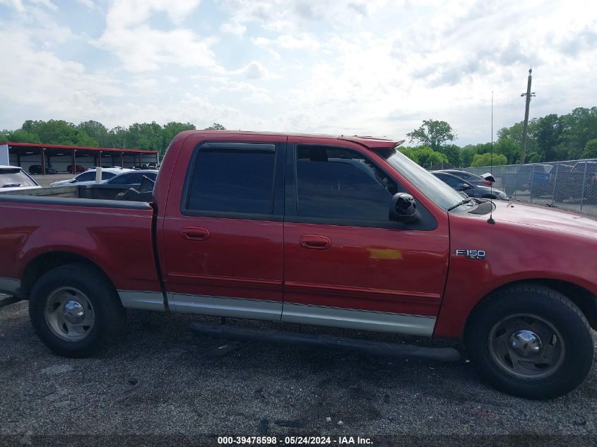 2001 Ford F150 Supercrew VIN: 1FTRW07WX1KE53144 Lot: 39478598