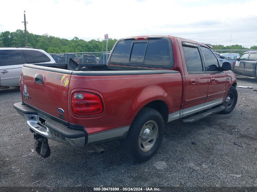 2001 Ford F150 Supercrew VIN: 1FTRW07WX1KE53144 Lot: 39478598