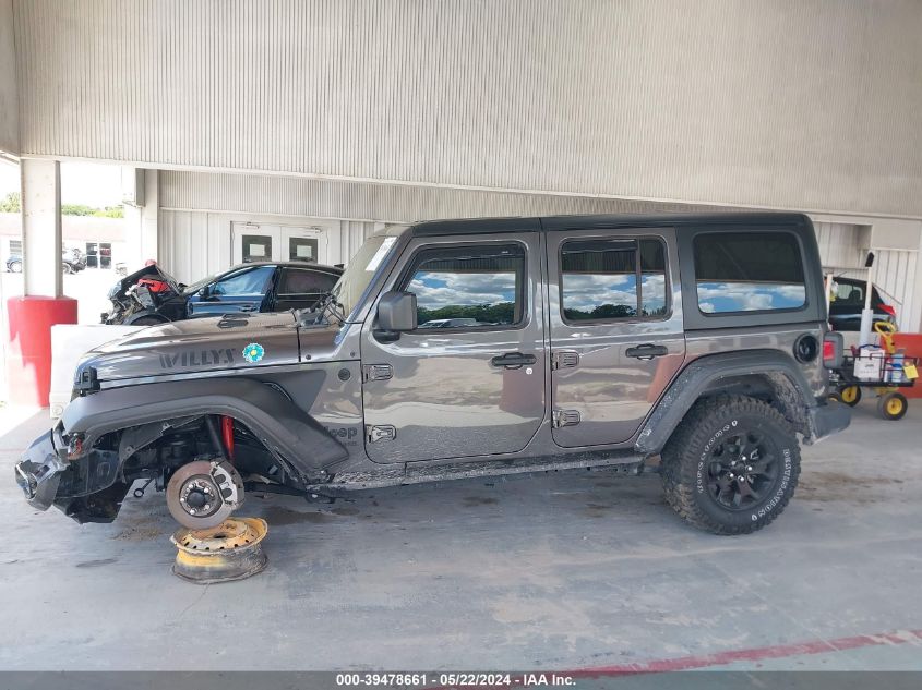 2022 Jeep Wrangler Unlimited Willys 4X4 VIN: 1C4HJXDG0NW210859 Lot: 39478661