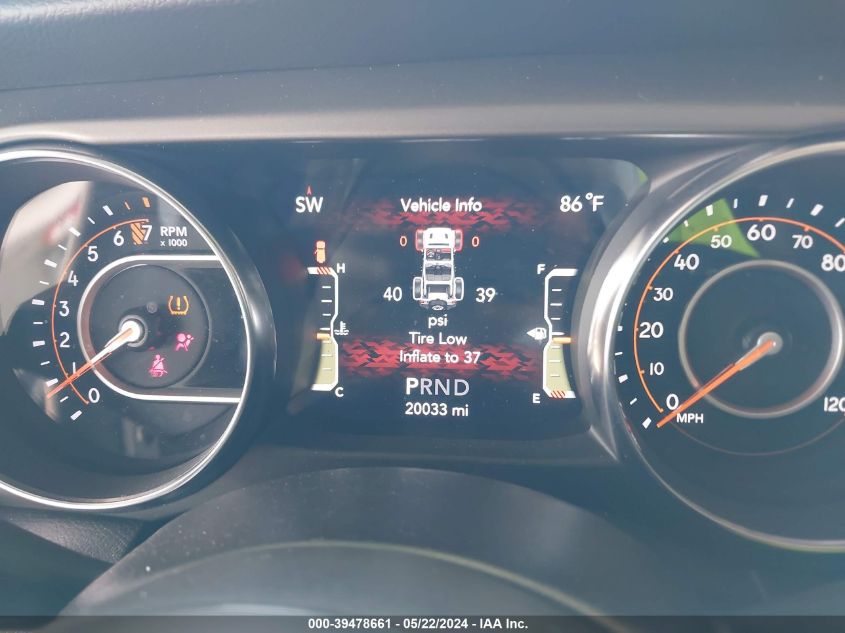 2022 Jeep Wrangler Unlimited Willys 4X4 VIN: 1C4HJXDG0NW210859 Lot: 39478661