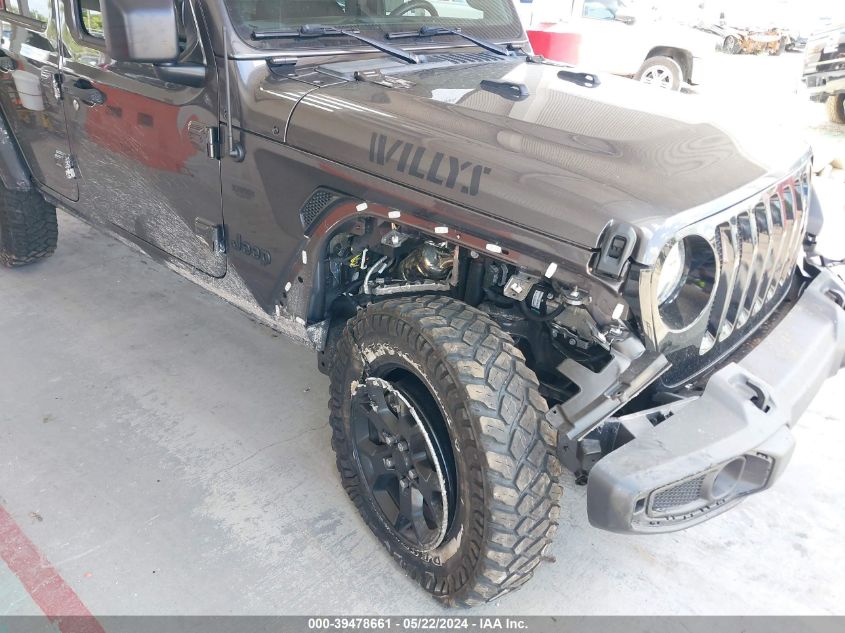 2022 Jeep Wrangler Unlimited Willys 4X4 VIN: 1C4HJXDG0NW210859 Lot: 39478661