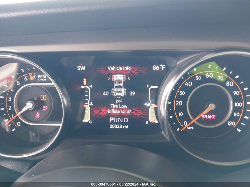 2022 Jeep Wrangler Unlimited Willys 4X4 VIN: 1C4HJXDG0NW210859 Lot: 39478661