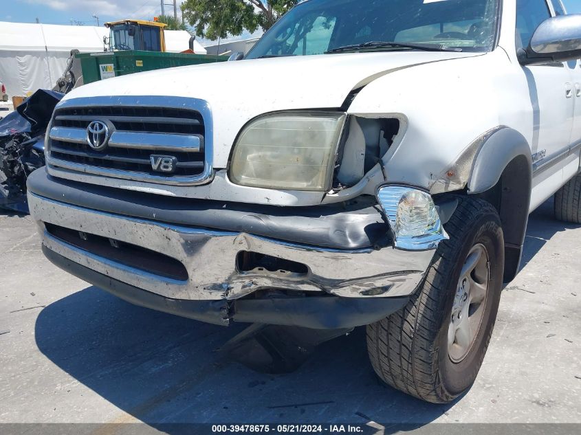 2002 Toyota Tundra Sr5 V8 VIN: 5TBBT44122S282919 Lot: 39478675