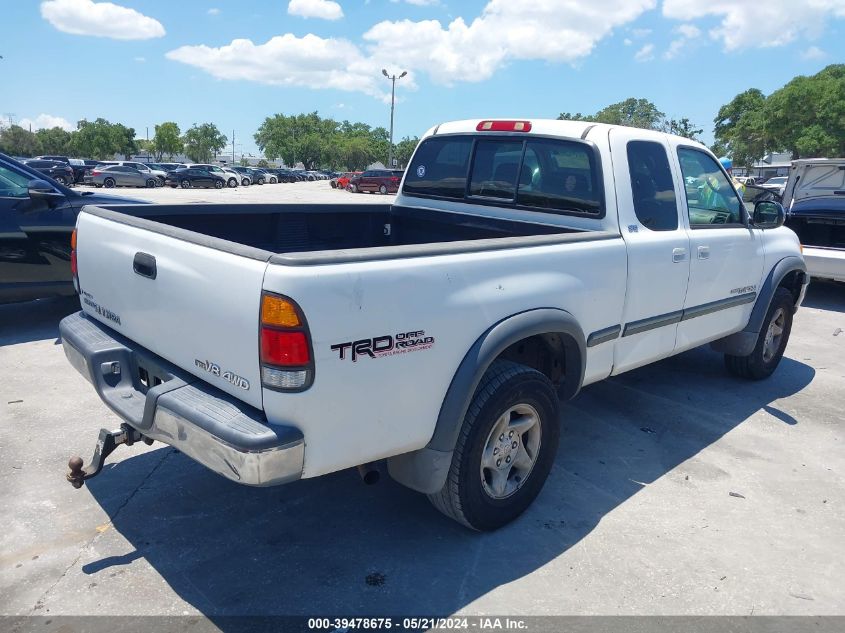 2002 Toyota Tundra Sr5 V8 VIN: 5TBBT44122S282919 Lot: 39478675