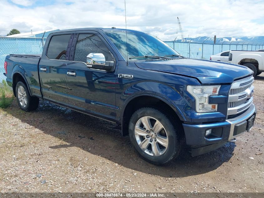 2017 FORD F-150 PLATINUM - 1FTFW1EG5HFC35071