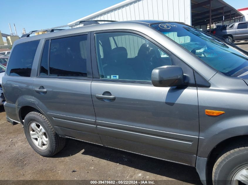 2008 Honda Pilot Vp VIN: 5FNYF18278B022569 Lot: 39478682