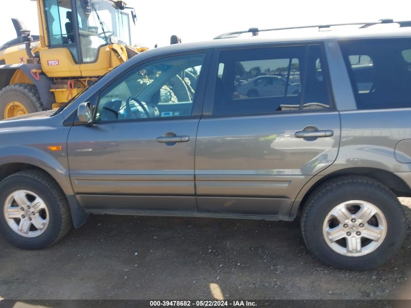 2008 Honda Pilot Vp VIN: 5FNYF18278B022569 Lot: 39478682