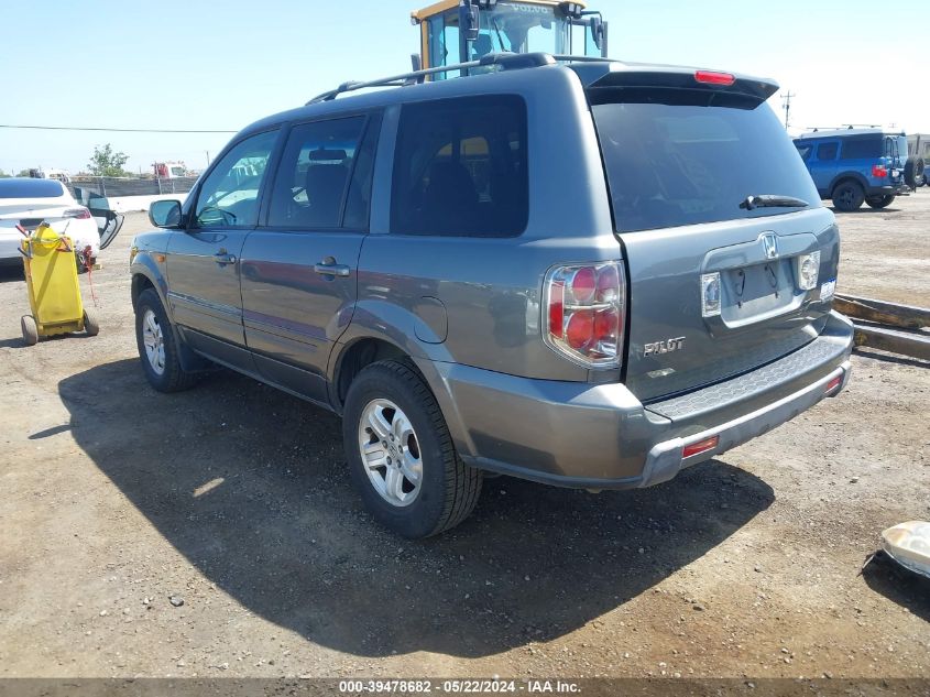 2008 Honda Pilot Vp VIN: 5FNYF18278B022569 Lot: 39478682