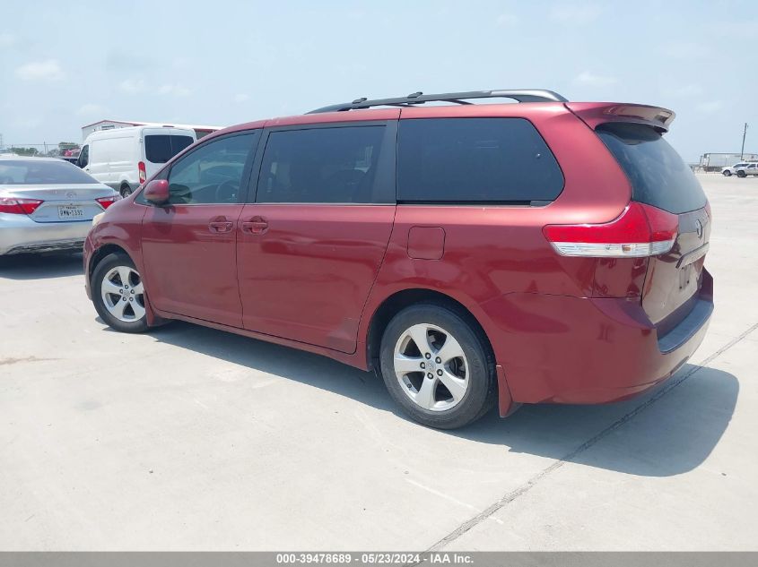 2012 Toyota Sienna Le V6 8 Passenger VIN: 5TDKK3DC6CS241751 Lot: 39478689