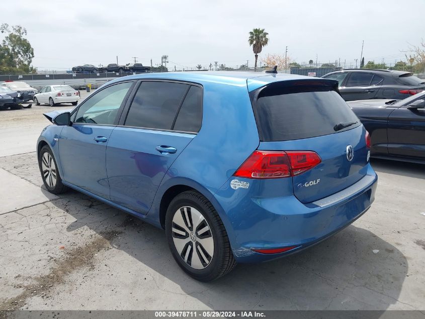 2015 Volkswagen E-Golf Sel Premium VIN: WVWPP7AU6FW910150 Lot: 39478711