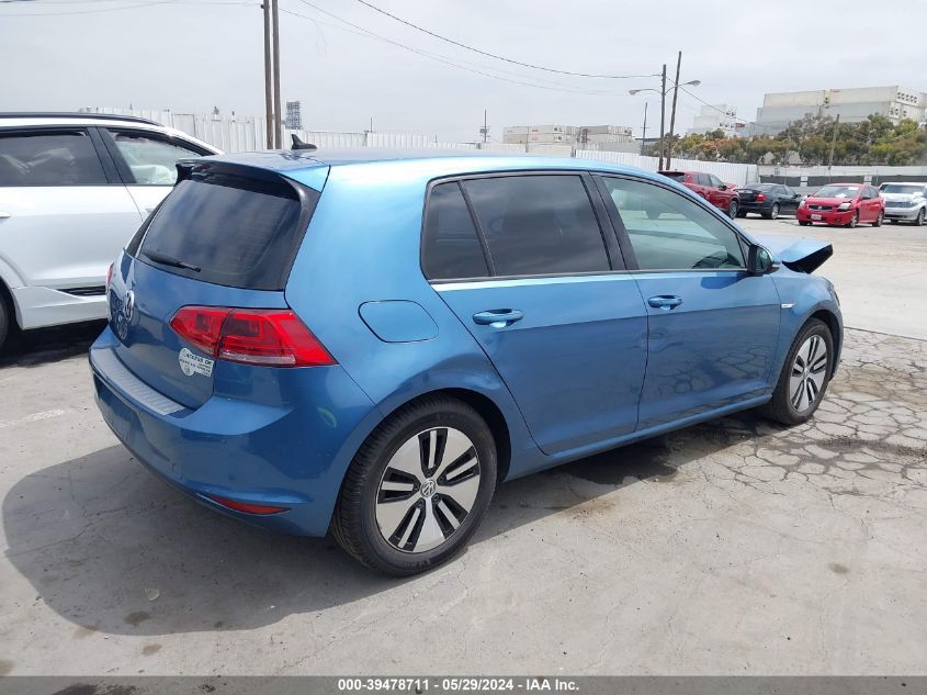 2015 Volkswagen E-Golf Sel Premium VIN: WVWPP7AU6FW910150 Lot: 39478711