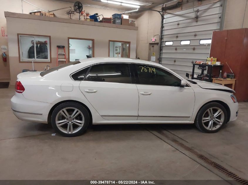 2013 Volkswagen Passat 2.0L Tdi Sel Premium VIN: 1VWCN7A35DC146217 Lot: 39478714