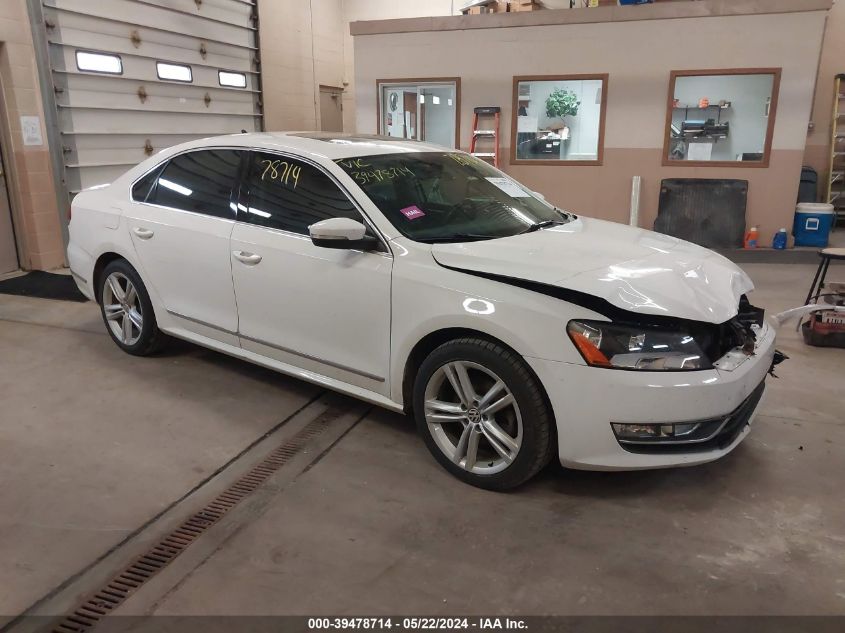 2013 Volkswagen Passat 2.0L Tdi Sel Premium VIN: 1VWCN7A35DC146217 Lot: 39478714