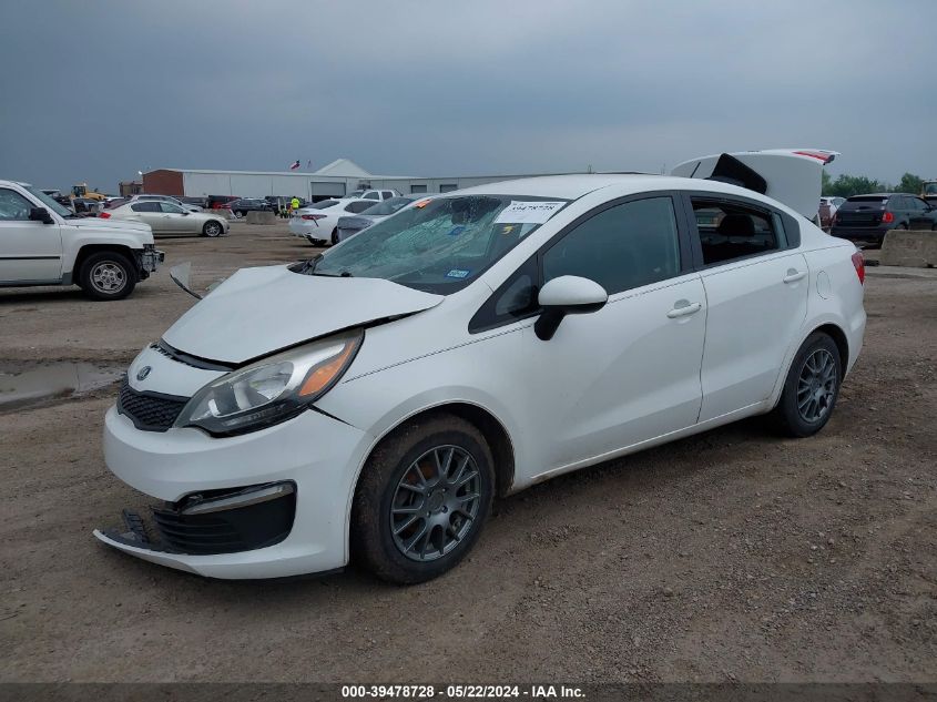 2016 Kia Rio Lx VIN: KNADM4A34G6641579 Lot: 39478728