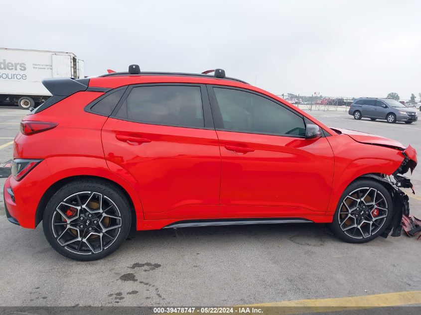 2022 Hyundai Kona N VIN: KM8KH3AC4NU002308 Lot: 39478747