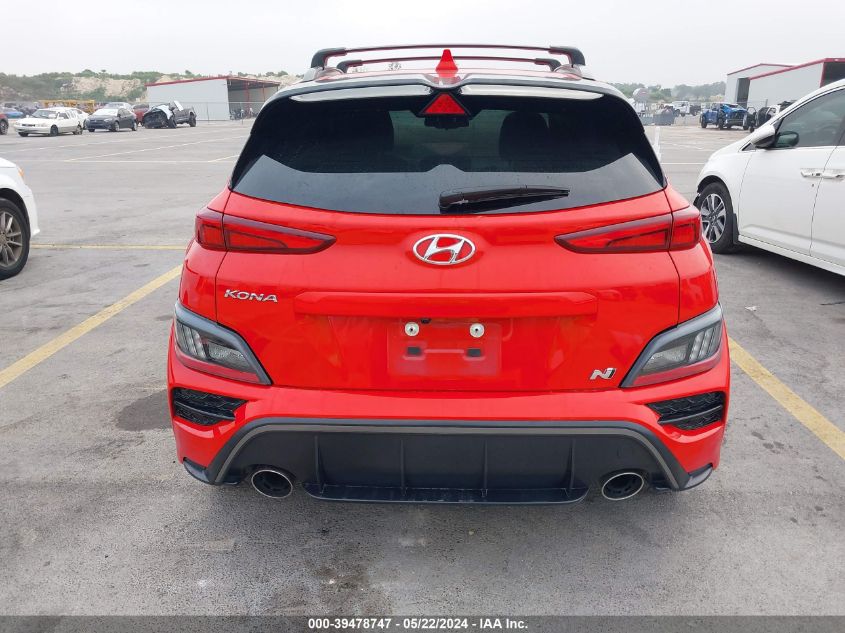 2022 Hyundai Kona N VIN: KM8KH3AC4NU002308 Lot: 39478747